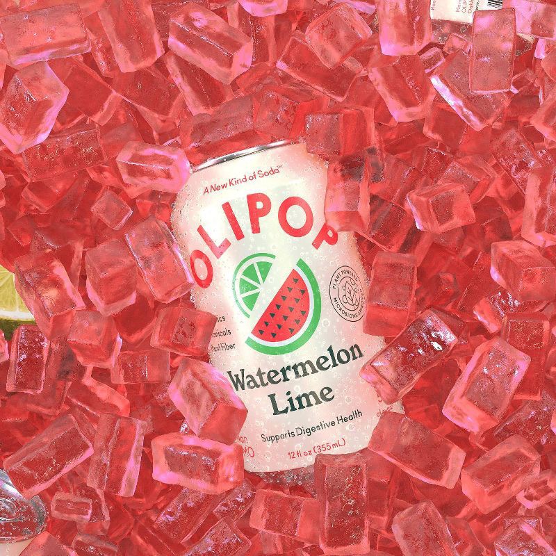 slide 5 of 7, OLIPOP Watermelon Lime Prebiotic Soda - 12 fl oz Can, 12 fl oz