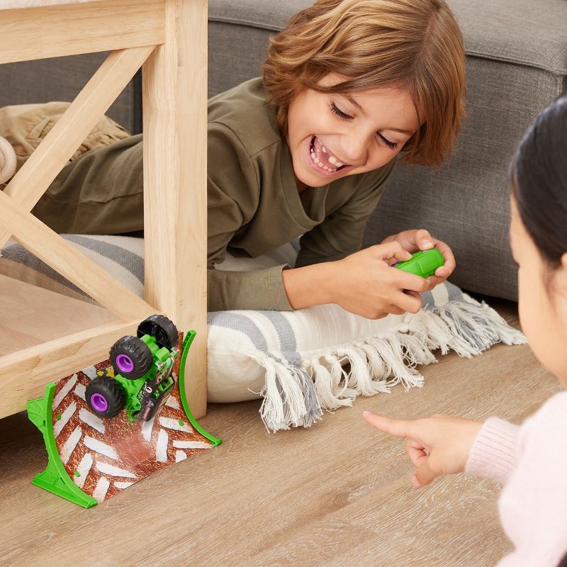 slide 5 of 9, Monster Jam Grave Digger RC Monster Truck 1:64 Scale, 1 ct