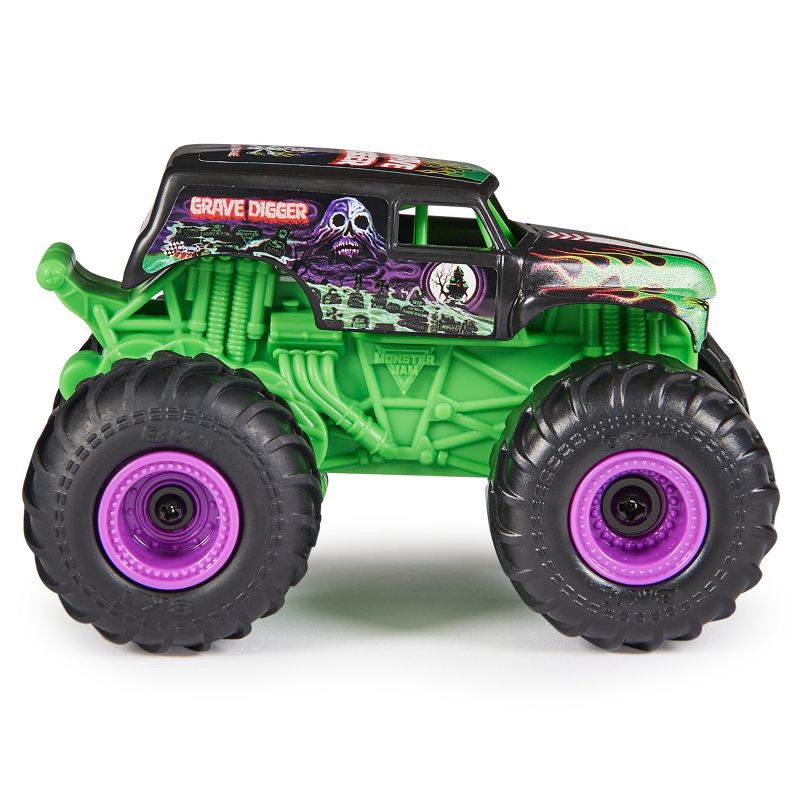 slide 7 of 9, Monster Jam Grave Digger RC Monster Truck 1:64 Scale, 1 ct