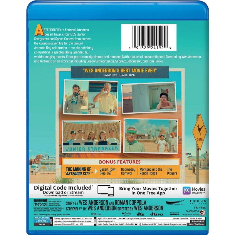 slide 2 of 3, Universal Home Video Asteroid City (Blu-ray + Digital + DVD), 1 ct