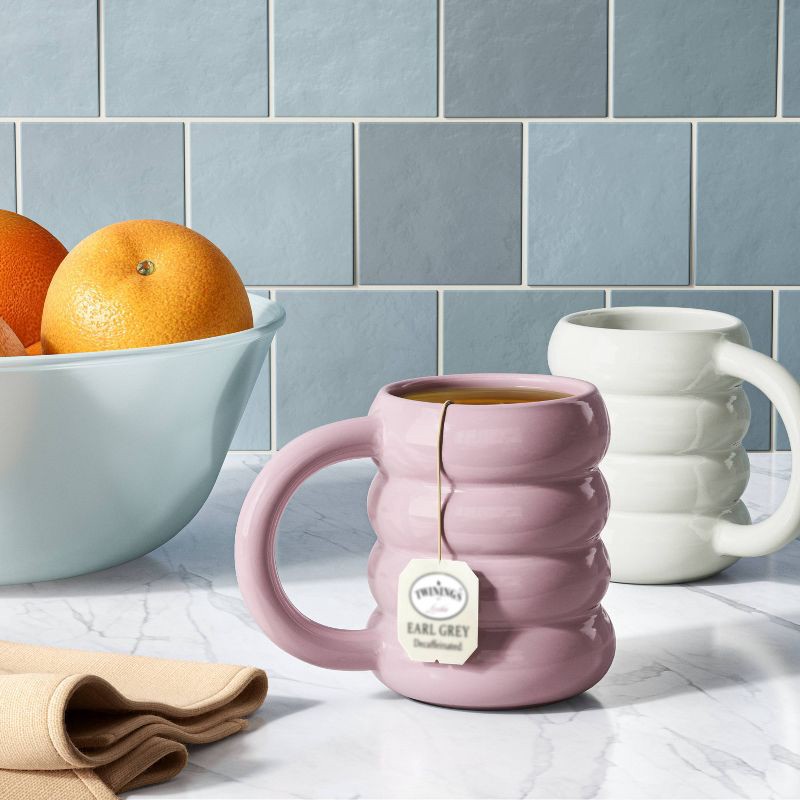 slide 2 of 3, 14oz Stoneware Artisan Mug Purple - Room Essentials™: Coffee Cup, Microwave & Dishwasher Safe, Dorm Room Essential, 14 oz