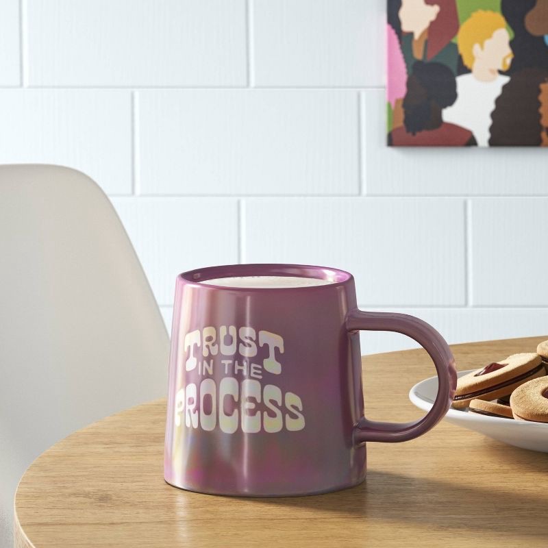 slide 2 of 3, 16oz Stoneware Trust in The Process Mug - Room Essentials™, 16 oz