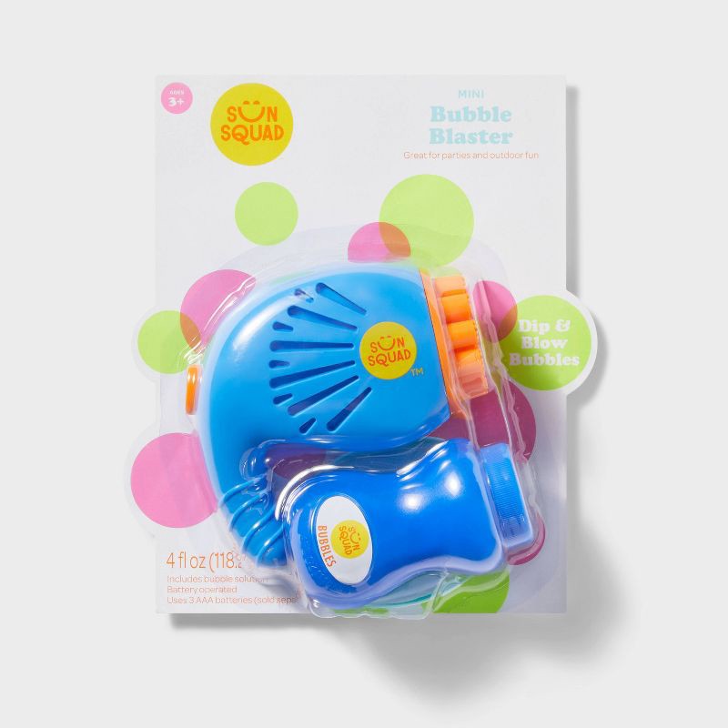 slide 4 of 4, Mini Bubble Blaster - Sun Squad™: Bubble Blower for Kids, 1 ct