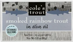 Coles Trout In Olive Oil Smoked Rainbow Trout 3.2 oz