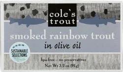 Coles Trout In Olive Oil Smoked Rainbow Trout 3.2 oz