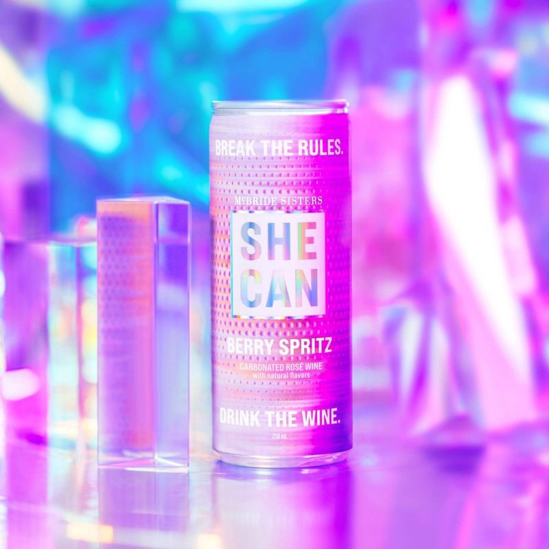 slide 4 of 7, SHE CAN Wines Berry Spritz - 4pk/250ml Cans, 4 ct; 250 ml