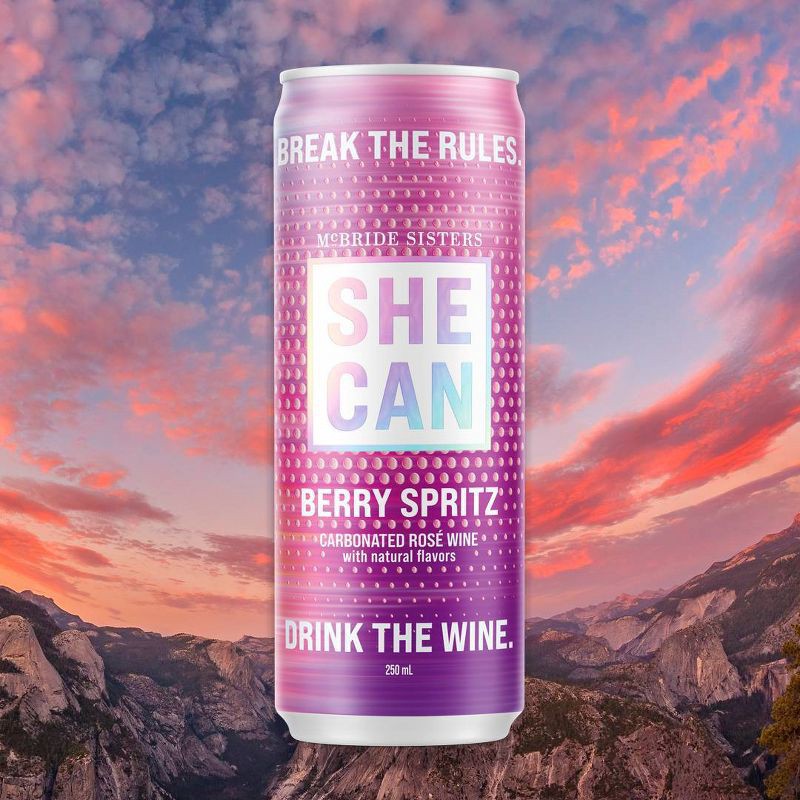 slide 6 of 7, SHE CAN Wines Berry Spritz - 4pk/250ml Cans, 4 ct; 250 ml