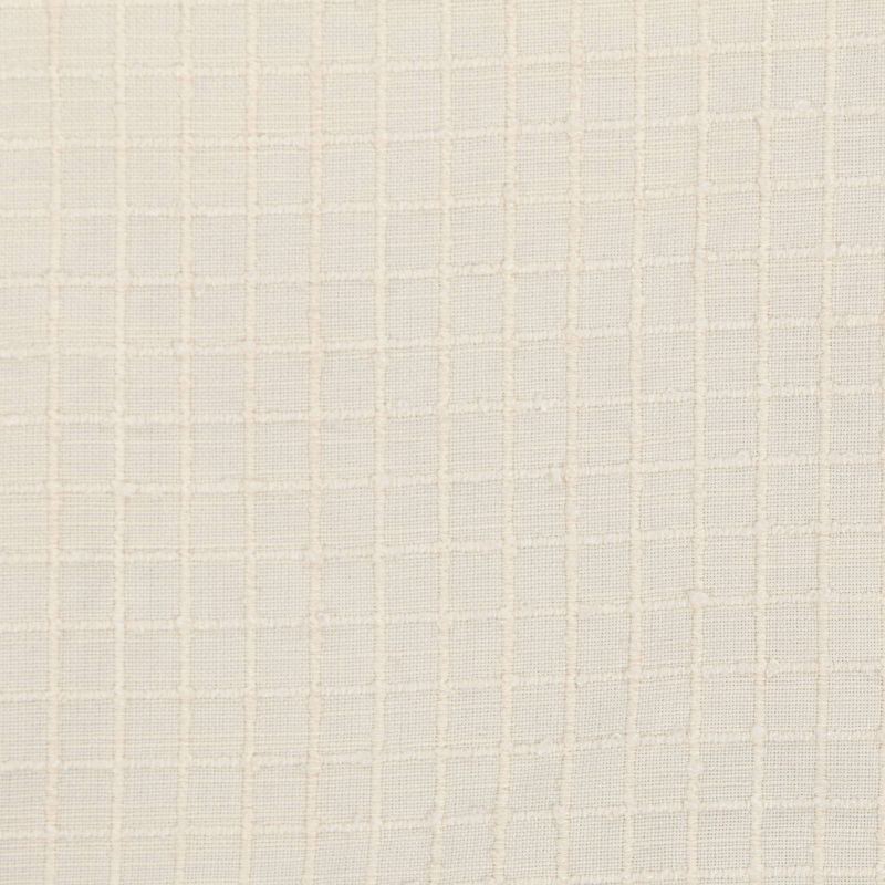 slide 5 of 7, 50"x84" Blackout Textured Plaid Curtain Panel Ivory - Threshold™, 1 ct
