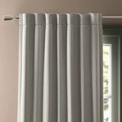 50"x84" Blackout Textured Plaid Curtain Panel Gray - Threshold™: Room Darkening, OEKO-TEX Certified, Indoor Use