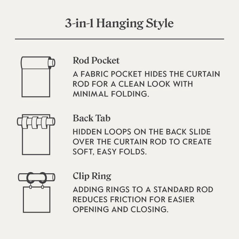 slide 7 of 7, 50"x63" Blackout Chenille Curtain Panel Brown - Threshold™: Woven Polyester, Rod Pocket, OEKO-TEX Certified, 1 ct