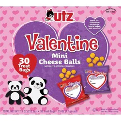 Utz Valentine's Mini Cheese Balls - 7.5oz/30ct