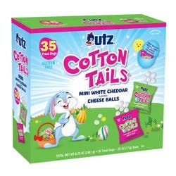 Utz Easter Cotton Tails Mini White Cheddar Cheese Balls Treat Bags - 8.75oz/35ct