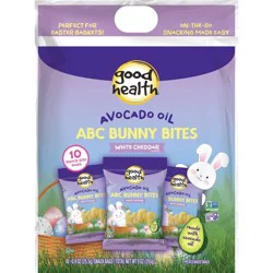 Good Health Easter ABC Bunny Bites White Cheddar Snack Bags - 10ct