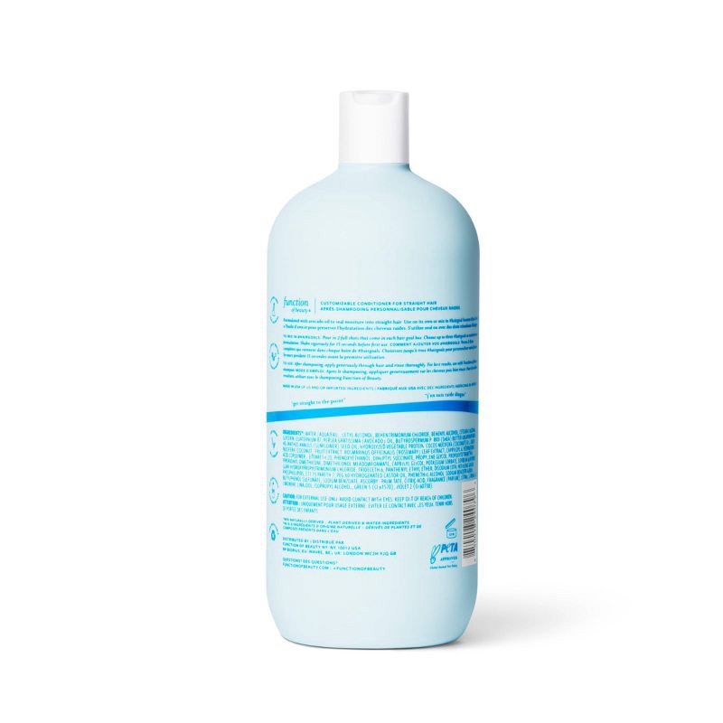 slide 2 of 5, Function of Beauty Straight Jumbo Conditioner - 22 fl oz, 22 fl oz
