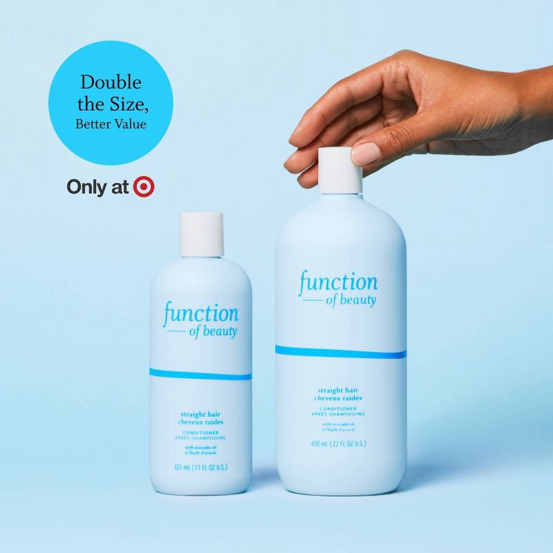 slide 3 of 5, Function of Beauty Straight Jumbo Conditioner - 22 fl oz, 22 fl oz