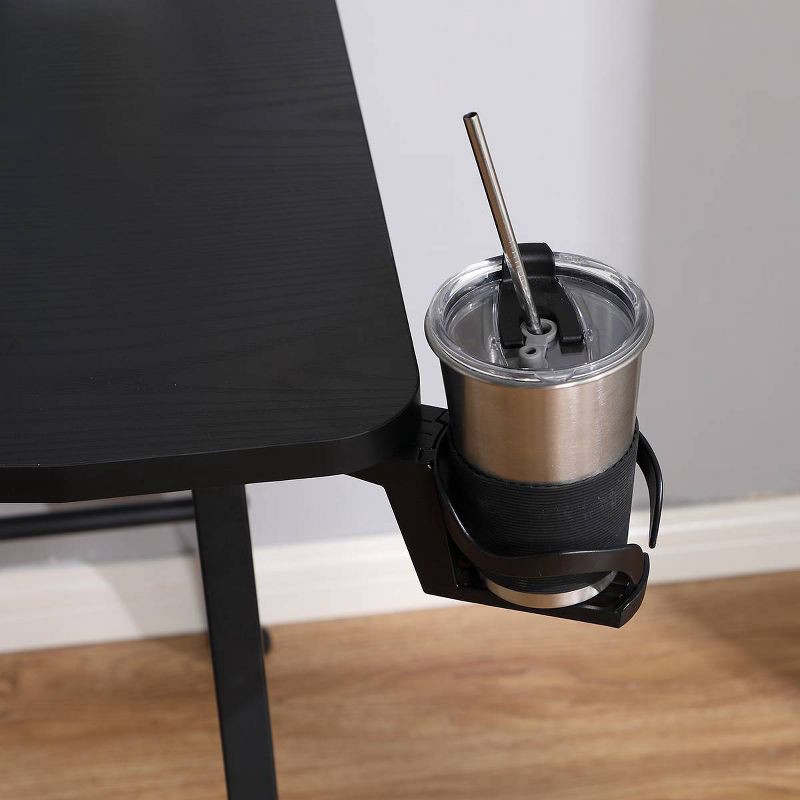 slide 9 of 17, Gaming Desk with LED Lights and Headphone Holder Black - Room Essentials™, 1 ct