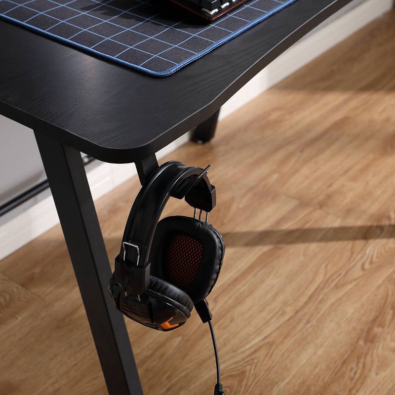 slide 10 of 17, Gaming Desk with LED Lights and Headphone Holder Black - Room Essentials™, 1 ct