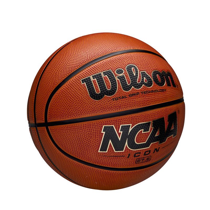 slide 2 of 7, Wilson NCAA Icon Basketball SZ5 - Brown: Youth Sports Ball, Rubber Shell, Butyl Bladder, 1 ct
