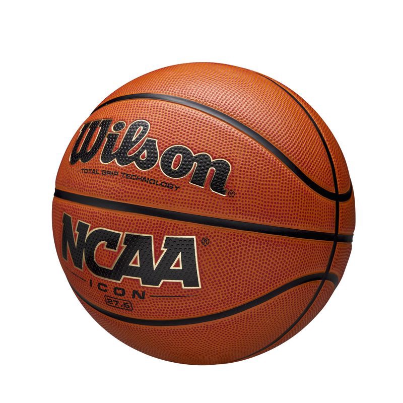 slide 3 of 7, Wilson NCAA Icon Basketball SZ5 - Brown: Youth Sports Ball, Rubber Shell, Butyl Bladder, 1 ct
