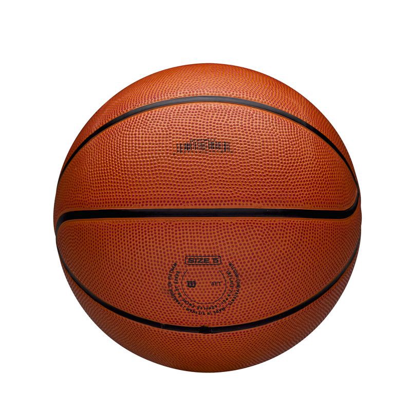 slide 6 of 7, Wilson NCAA Icon Basketball SZ5 - Brown: Youth Sports Ball, Rubber Shell, Butyl Bladder, 1 ct
