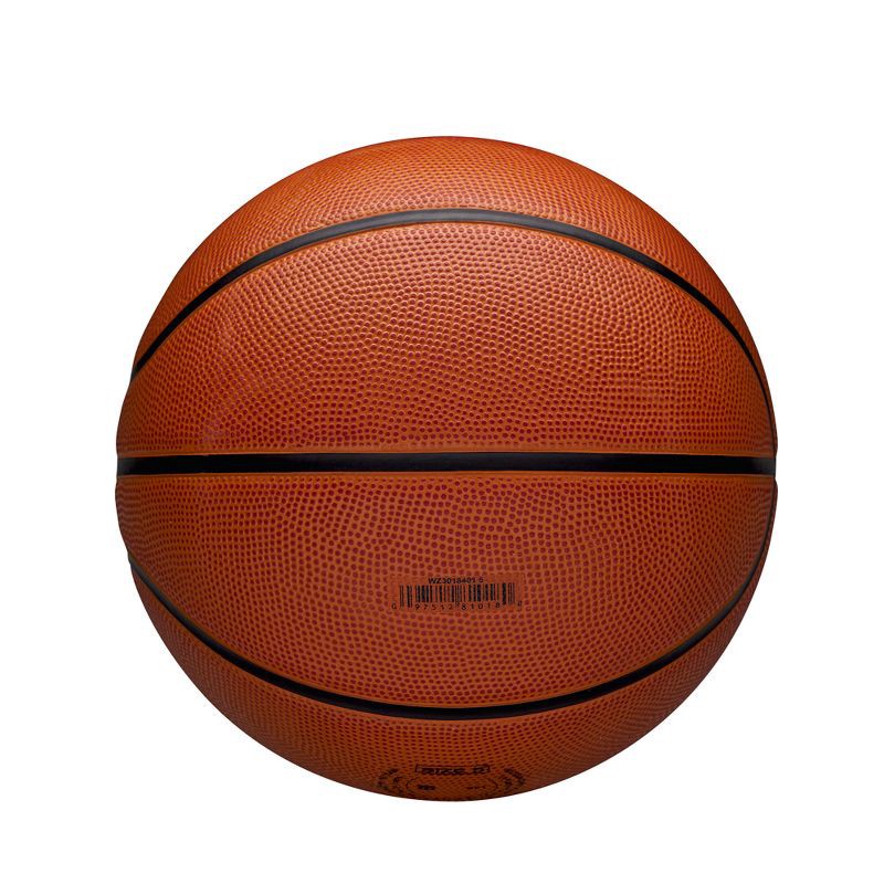 slide 7 of 7, Wilson NCAA Icon Basketball SZ5 - Brown: Youth Sports Ball, Rubber Shell, Butyl Bladder, 1 ct