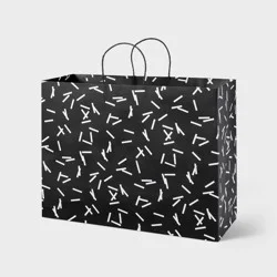 Medium Confetti Gift Bag Black/White - Spritz™