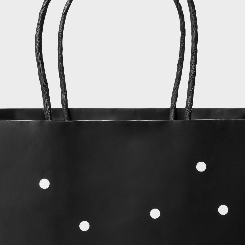 slide 3 of 3, Black/White Dots Small Gift Bag - Spritz™, 1 ct