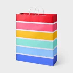 XL Striped Gift Bag Colorful - Spritz™
