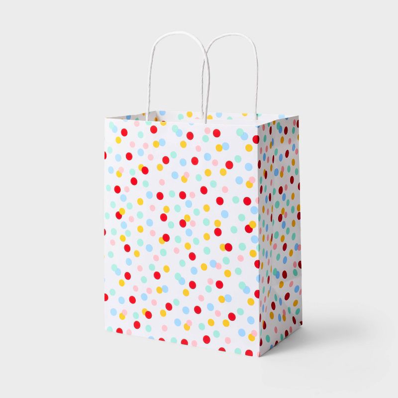 slide 1 of 3, White Dots Small Gift Bag - Spritz™, 1 ct