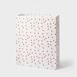 XLarge Polka Dot Gift Bag White - Spritz™