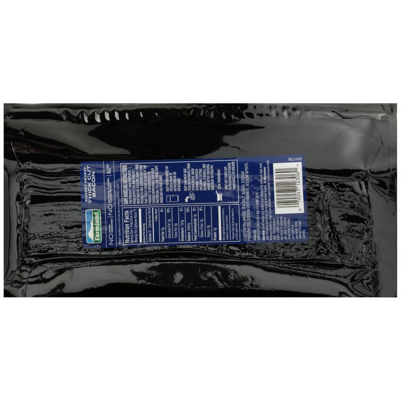 slide 2 of 3, Farmland Thick Sliced Stack Pack Bacon - 24oz, 24 oz