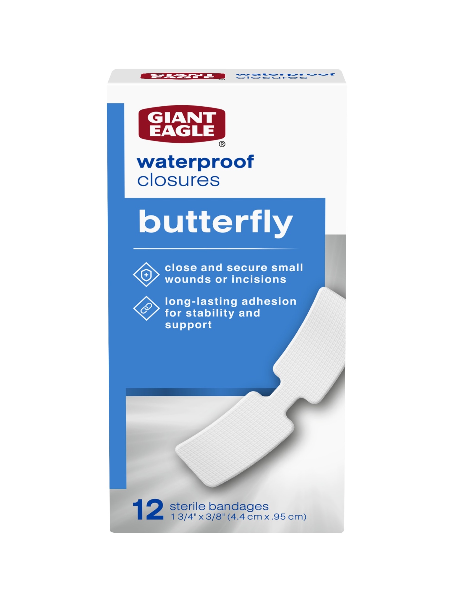 slide 1 of 1, Giant Eagle Butterfly Bandage, 12 bc