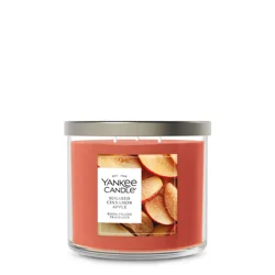 Yankee Candle 3 Wick Candle Jar, Scented Candle with up to 40 Hours of Burn Time, Premium Plant Wax Blend for Consistent Long Lasting Scent from First to Last Burn, Sugared Cinnamon Apple