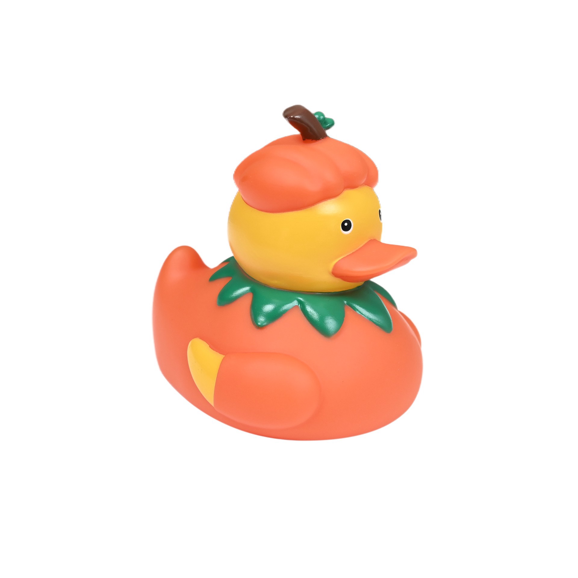 slide 3 of 3, 4" Pumpkin Rubber Duck By Creatology, 4 in