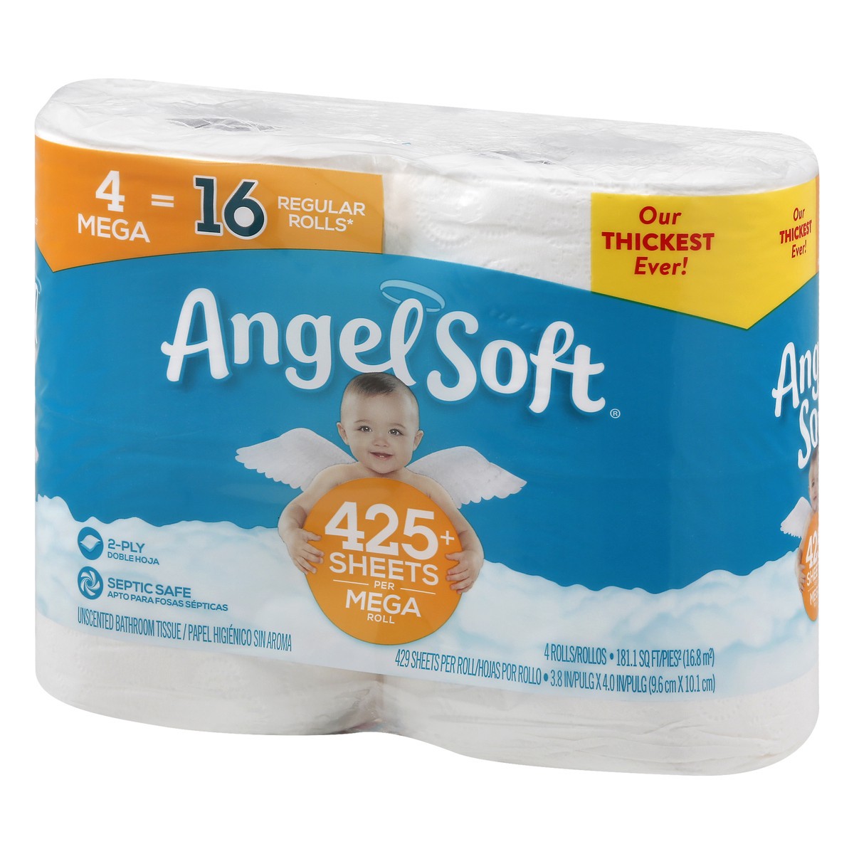 slide 6 of 9, Angel Soft Bath Tsu 2Ply 4Mega, 4 ct