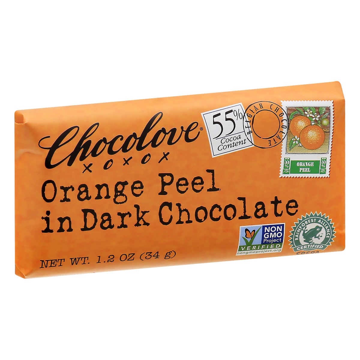 slide 5 of 9, Chocolove Orange Peel Dark Chocolate 1.2 oz, 1.2 oz