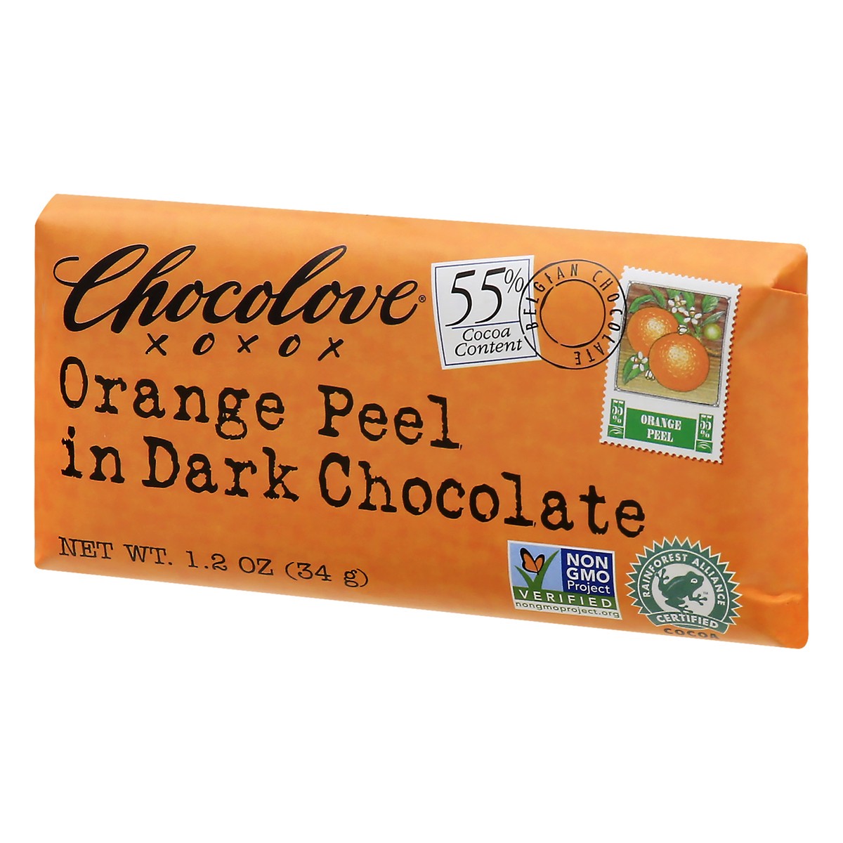 slide 2 of 9, Chocolove Orange Peel Dark Chocolate 1.2 oz, 1.2 oz