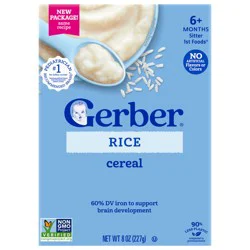 Gerber Baby Cereal, Baby Rice Cereal, Baby Breakfast, Stage 1