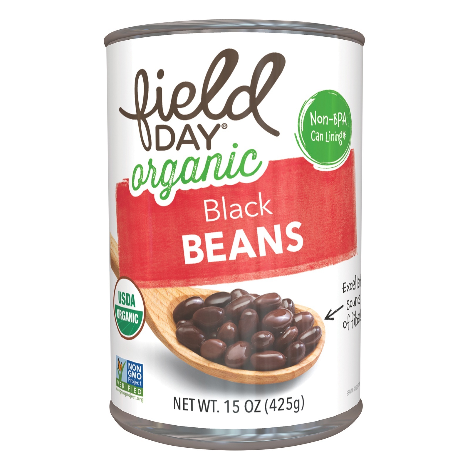 slide 1 of 1, Field Day Organic Black Beans, 15 oz