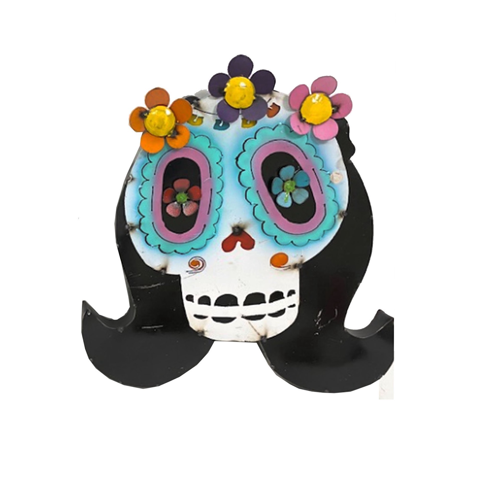 slide 1 of 1, Creative Decor Sourcing Day Of The Dead Metal Catrina Dcor, 1 ct