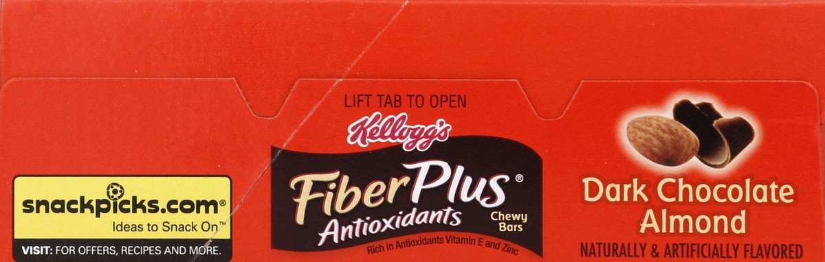 slide 2 of 6, Kellogg's Fiberplus Antioxidants Dark Chocolate Almond Chewy Bars, 5 ct; 6.3 oz