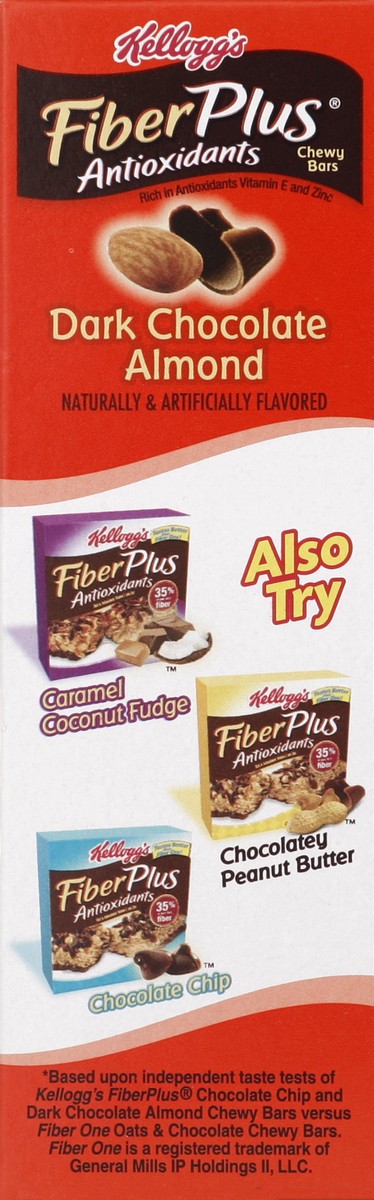 slide 3 of 6, Kellogg's Fiberplus Antioxidants Dark Chocolate Almond Chewy Bars, 5 ct; 6.3 oz