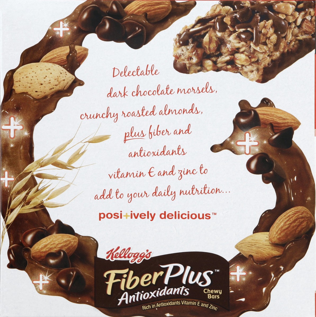 slide 6 of 6, Kellogg's Fiberplus Antioxidants Dark Chocolate Almond Chewy Bars, 5 ct; 6.3 oz