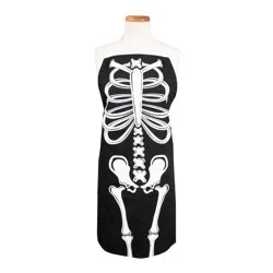 Meijer Corporate Seasonal Skeleton Bones Glow in Dark Apron, 26 in x 33 in