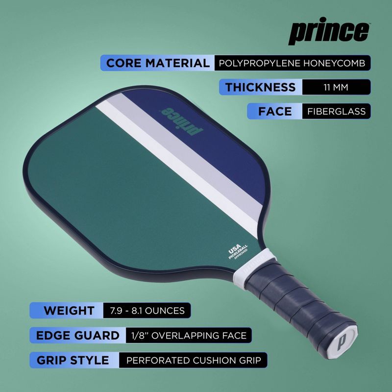 slide 2 of 8, Prince Sports Prince Recreational Pickleball Paddle - Green/Navy, 1 ct