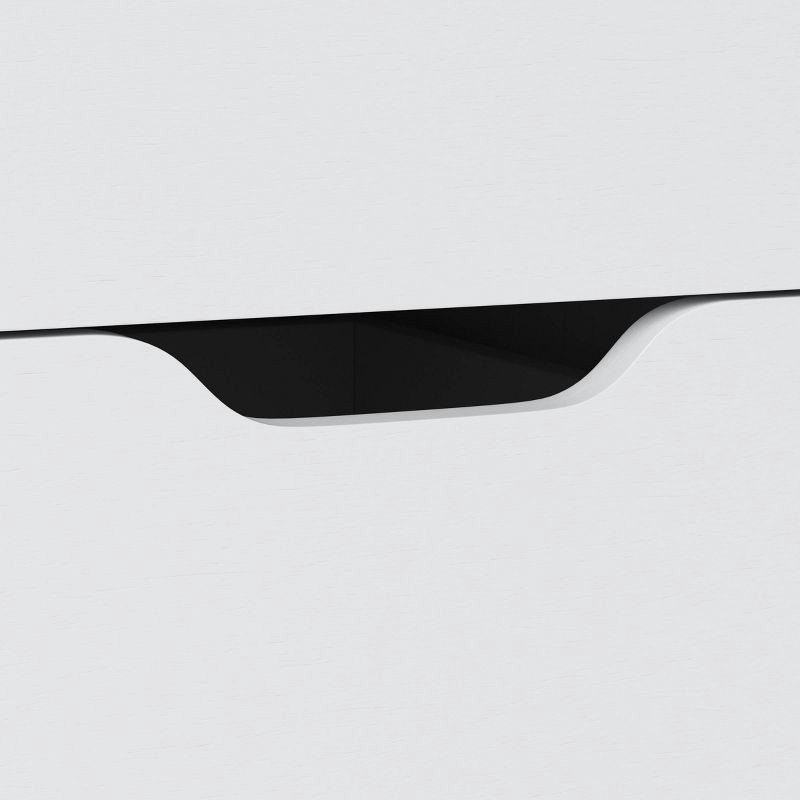 slide 5 of 8, Loring Rolling Cabinet White - Threshold™: Mobile Office Furniture Set with Drawers, 1 ct