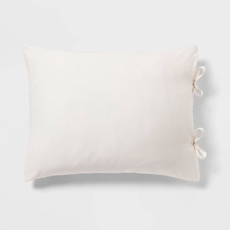 slide 5 of 5, King Suzani Print Comforter and Sham Set Ivory/Salmon Orange/Plum Red/Mustard - Threshold™: 310 Thread Count, Cotton Sateen, OEKO-TEX Certified, 1 ct