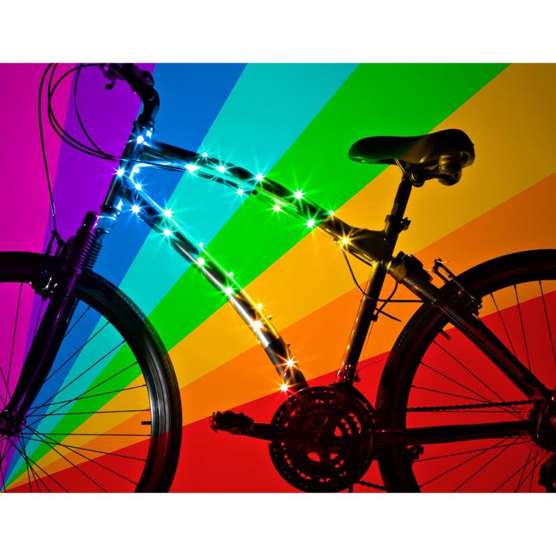 slide 4 of 4, Brightz Cosmic LED Bike Light - Color Morphing: ABS Material, 36-Hour Battery Life, 1 ct