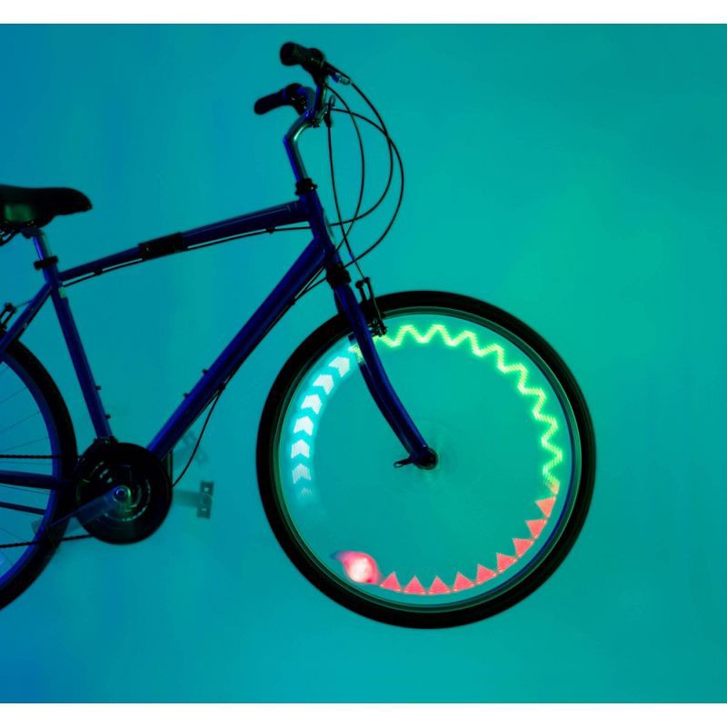 slide 3 of 6, Brightz Shape Patterned Bike Wheel LED Light: Silicone Reflector Accessory, 1 ct
