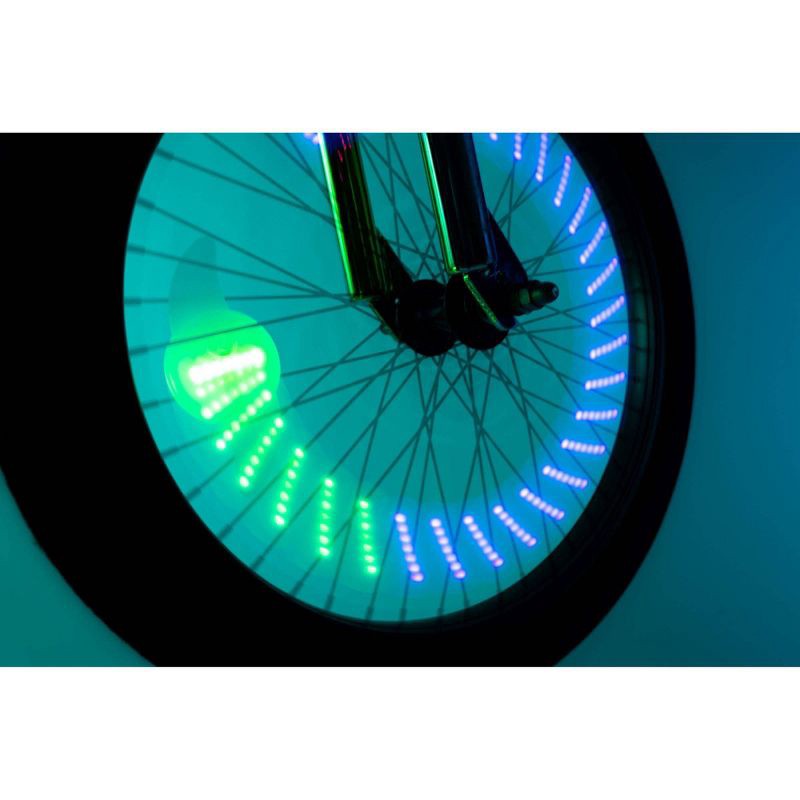 slide 5 of 6, Brightz Shape Patterned Bike Wheel LED Light: Silicone Reflector Accessory, 1 ct